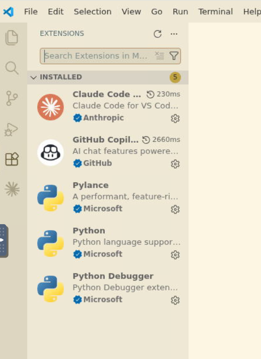 Claude Code Extension (Installed)