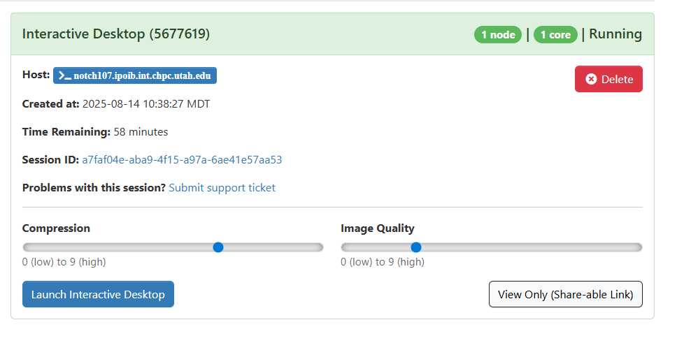 Interative Desktop Example